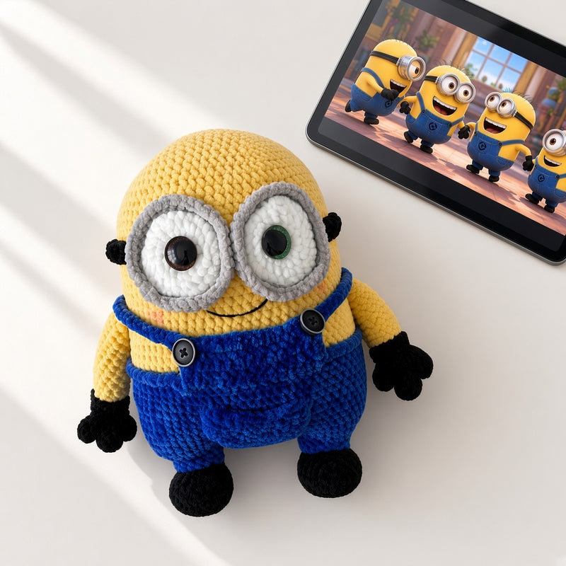Handmade Minion Crochet Plush Doll